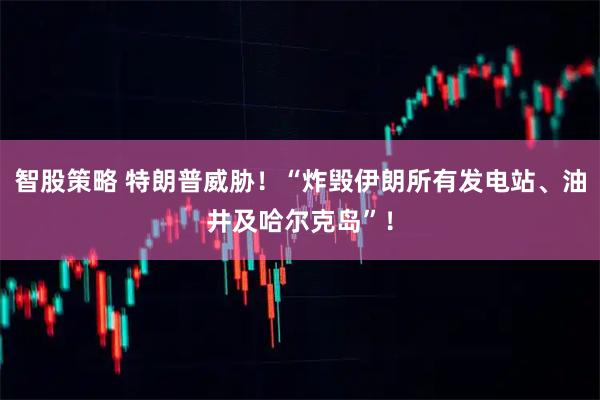智股策略 特朗普威胁！“炸毁伊朗所有发电站、油井及哈尔克岛”！